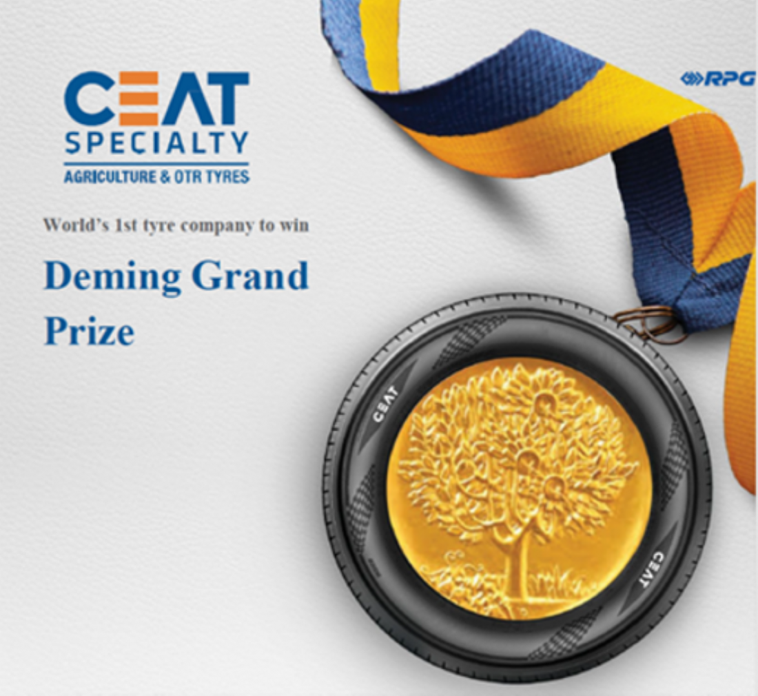 CEAT is the first tyre brand in the world to win the Deming Grand Prize