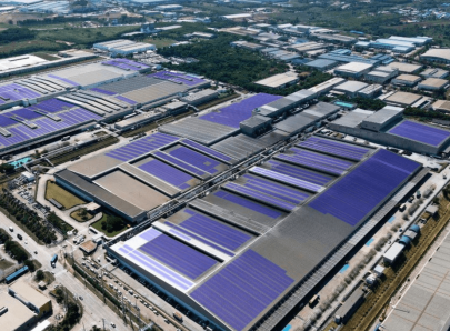 Falken installs the world's largest solar panel unit at its factory in Thailand